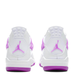 4 Retro (GS) - White/Hyper Violet