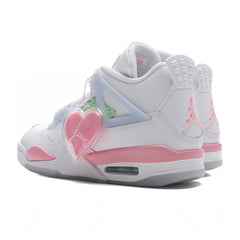 4 Retro 'Valentine's Day' (GS) - White/Medium Soft Pink/Half Blue