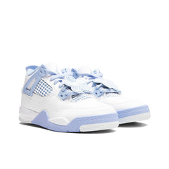 4 Retro 'Aluminum' (PS) - White/Aluminum/Blue Tint/Oil Green
