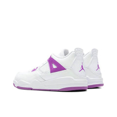 4 Retro (PS) - White/Hyper Violet