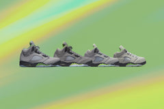 5 Retro (GS) 'Green Bean' - Silver/Flint Grey