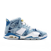 6 Retro (GS) - White/Dutch Blue/Citron Tint