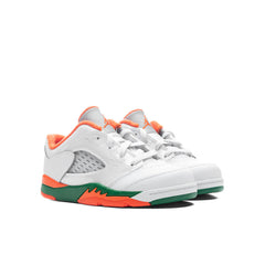 5 Retro Low (TD) - Football Grey/Brilliant Orange/Pine Green