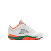 5 Retro Low (TD) - Football Grey/Brilliant Orange/Pine Green