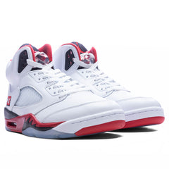5 Retro OG Fire Red 'Black Tongue' - White/Fire Red/Black