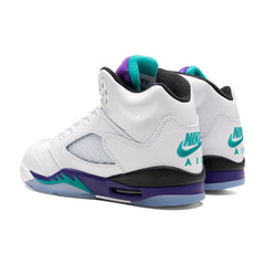 5 Retro OG 'Grape' (GS) - White/New Emerald/Grape