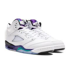 5 Retro OG 'Grape' (GS) - White/New Emerald/Grape
