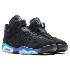 6 Retro (GS) 'Aqua' - Black/Bright Concord/Aquatone