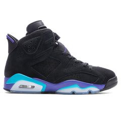 6 Retro 'Aqua' - Black/Bright Concord/Aquatone