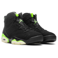 6 Retro - Black/Electric Green
