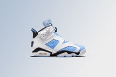 6 Retro "UNC" - University Blue/White/Black/College Navy