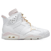 Women's 6 Retro 'Gold Hoops' - White/Metallic Gold