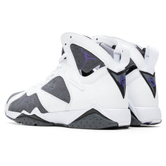 7 Retro "Flint" - White/Varsity Purple