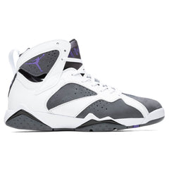 7 Retro "Flint" - White/Varsity Purple