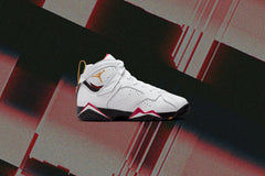 7 Retro (GS) - White/Cardinal Red/Chutney