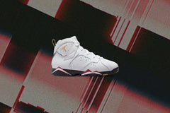 7 Retro (PS) - White/Cardinal Red/Chutney