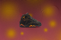 7 Retro (TD) 'Citrus' - Black/Citrus/Varsity Red