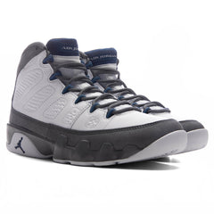 9 Retro 'Flint Grey' - White/French Blue/Flint Grey