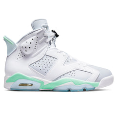Women's 6 Retro - White/Purple Platinum/Mint Foam