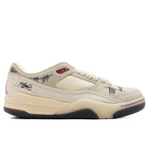 x Téla Women's Flight Court SP 'Crèpe' - Coconut Milk/Varsity Red/Muslin