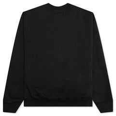 Women's Crew Sweatshirt - Black/Gym Red