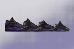 13 Retro (TD) 'Court Purple' - Black/Court Purple/White