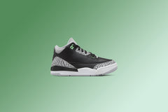 3 Retro 'Green Glow' (PS) - Black/Green Glow/Wolf Grey