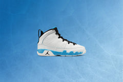 9 Retro 'Powder Blue' (PS) - Summit White/Black/Dark Powder Blue