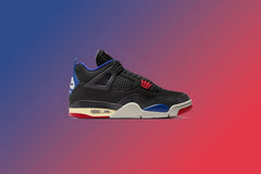 4 Retro 'Rare Air' - Black/Fire Red/Deep Royal Blue