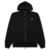 Brooklyn Fleece Full-Zip Hoodie - Black/White