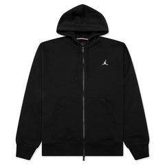 Brooklyn Fleece Full-Zip Hoodie - Black/White