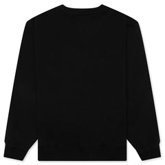 Brooklyn Holiday Fleece Crewneck - Black/Gym Red