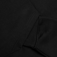 Brooklyn Fleece Pullover Hoodie - Black/White