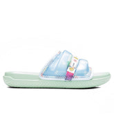 J Balvin x Super Play SP Sandals - Celestine Blue/White/Enamel Green