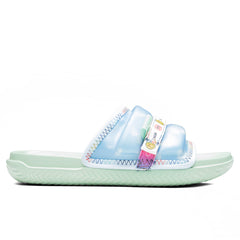 J Balvin x Super Play SP Sandals - Celestine Blue/White/Enamel Green