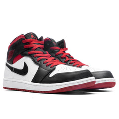 1 Mid - White/Gym Red/Black
