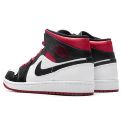 1 Mid - White/Gym Red/Black