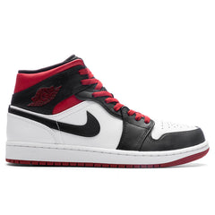 1 Mid - White/Gym Red/Black