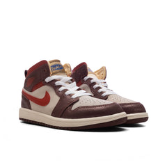 1 Mid SE (PS) - Coconut Milk/Varsity Red/Dark Pony