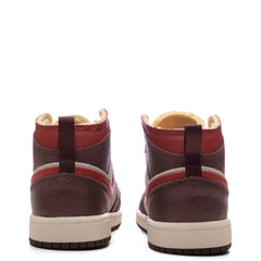 1 Mid SE (PS) - Coconut Milk/Varsity Red/Dark Pony