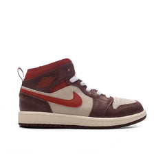 1 Mid SE (PS) - Coconut Milk/Varsity Red/Dark Pony