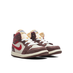 1 Mid SE (TD) - Coconut Milk/Varsity Red/Dark Pony