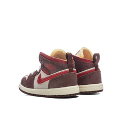 1 Mid SE (TD) - Coconut Milk/Varsity Red/Dark Pony