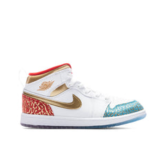 1 Mid (PS) - White/Metallic Gold/University Red