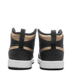 1 Mid (PS) - Black/Metallic Gold/White