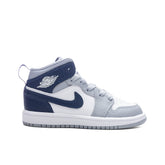 1 Mid (PS) - White/Midnight Navy/Wolf Grey