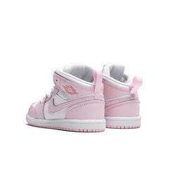 1 Mid (TD) - Pink Foam/White/Fire Red