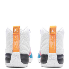 12 Retro (GS) - White/Vapor Green/Photon Dust
