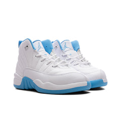 12 Retro 'Melo' (PS) - White/University Blue/Metallic Silver