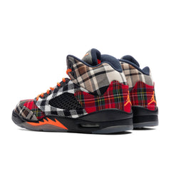 5 Retro (GS) 'Plaid' - Black/Total Orange/Dark Obsidian